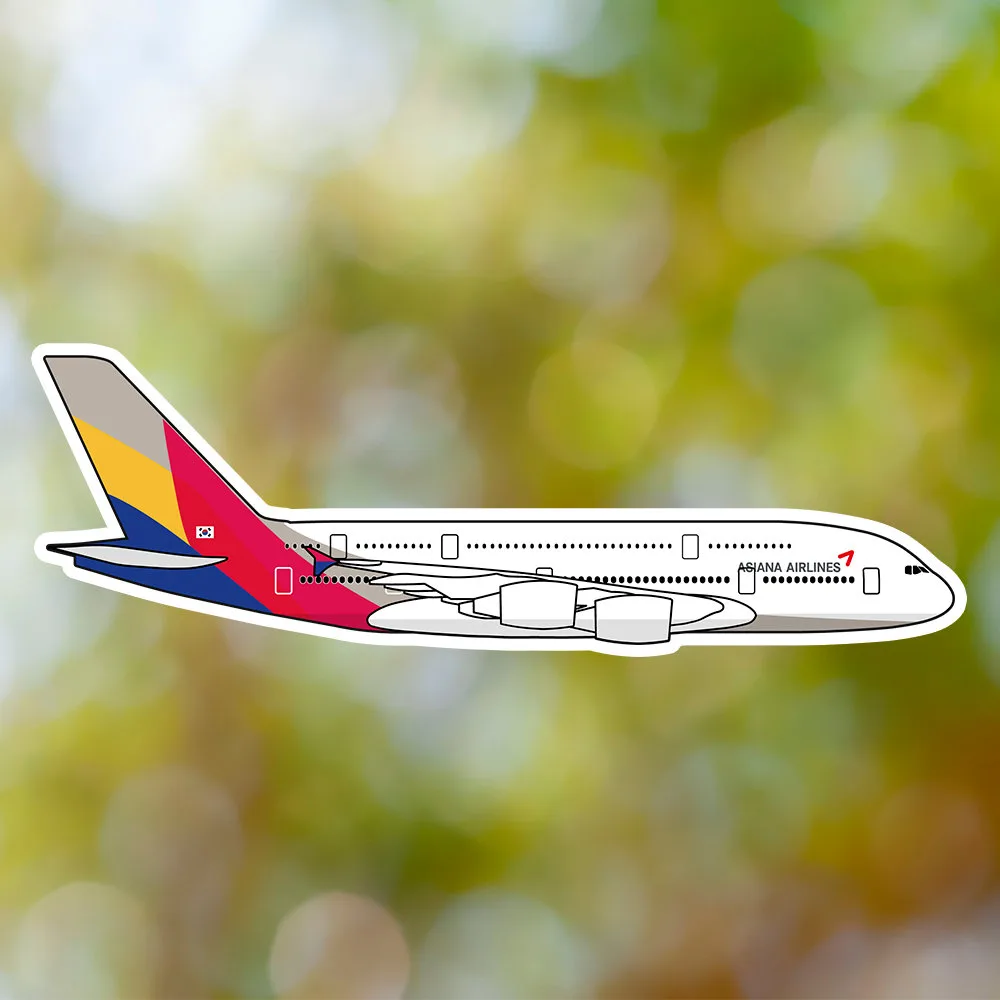 Airbus A380 Asiana Airlines Sticker
