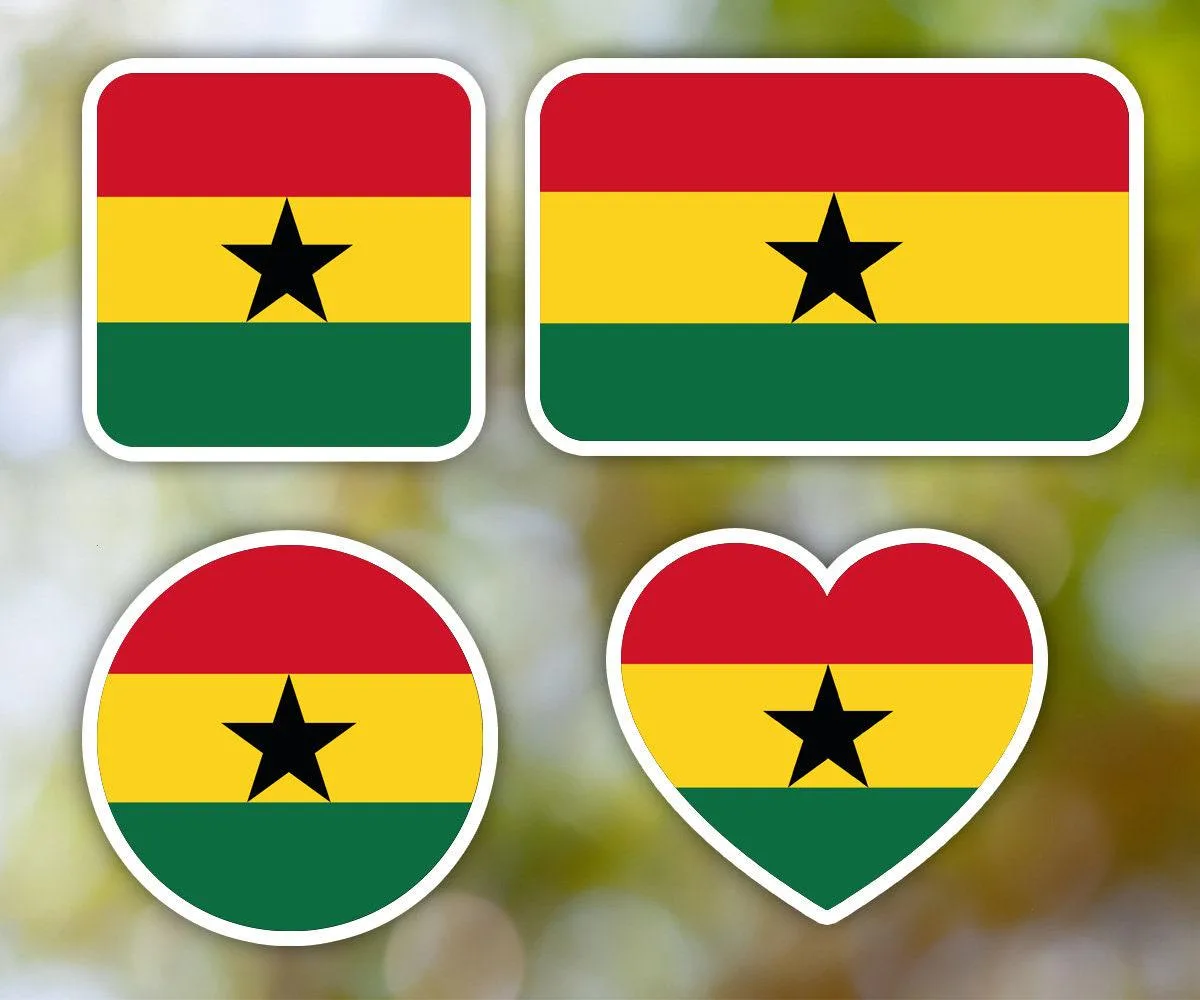 Ghana Geometric Sticker