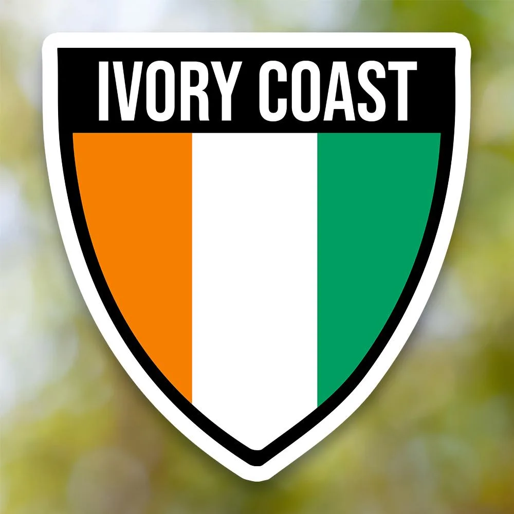 Ivory Coast Shield Sticker