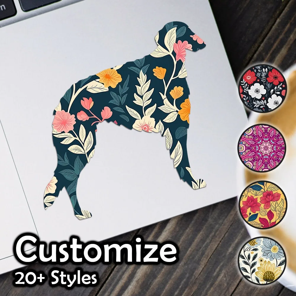 Borzoi Patterned Sticker