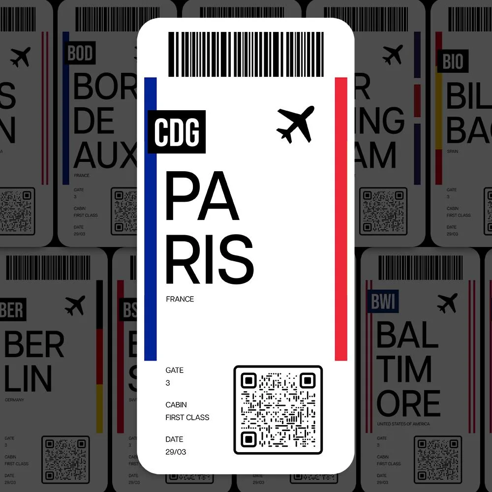 CDG Paris Airport Sticker