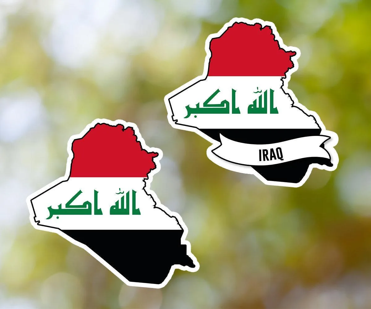 Iraq Country Shaped Sticker