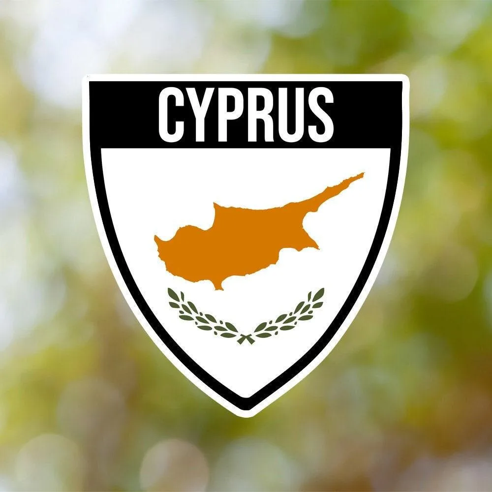 Cyprus Shield Sticker