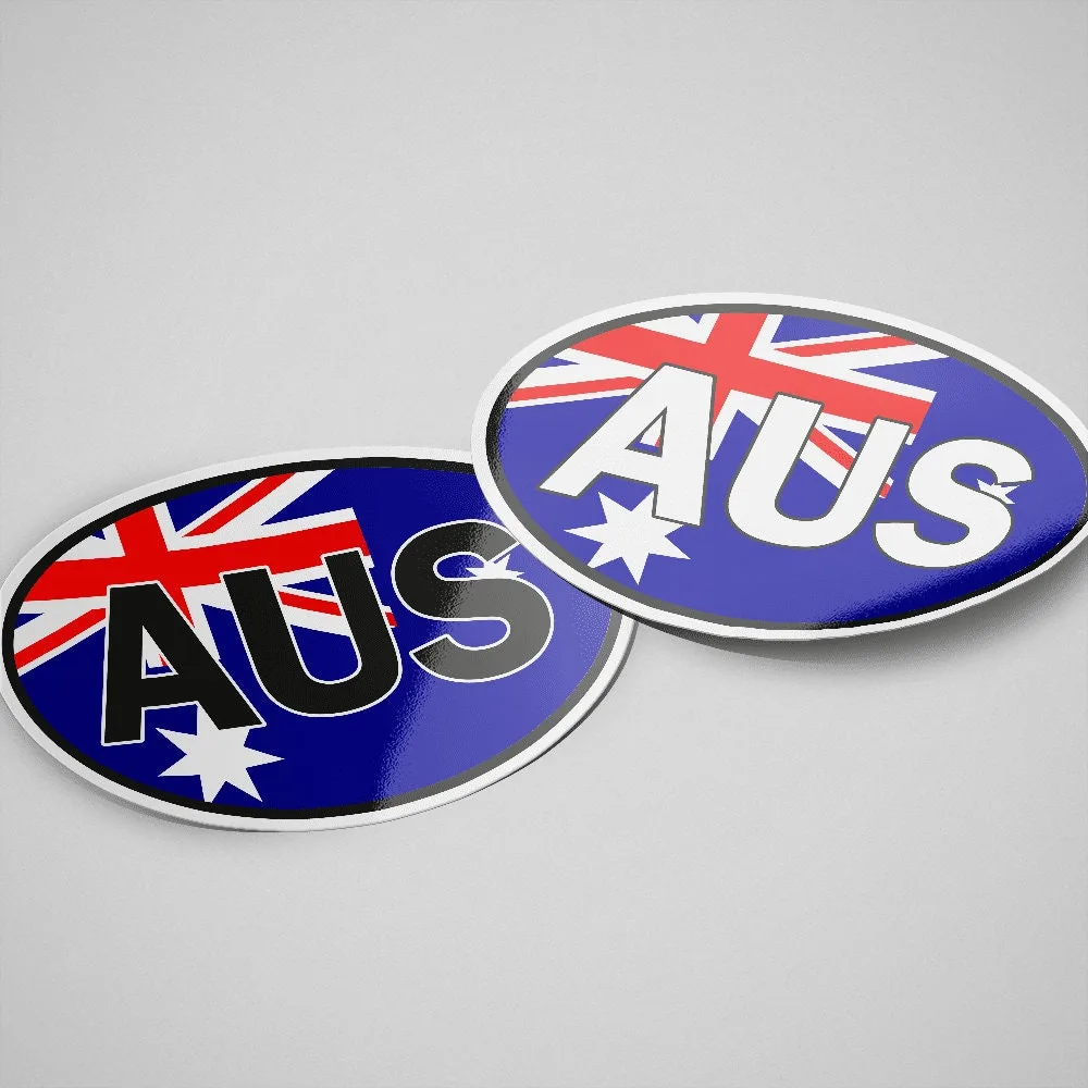 Australia Sticker Oval Flag