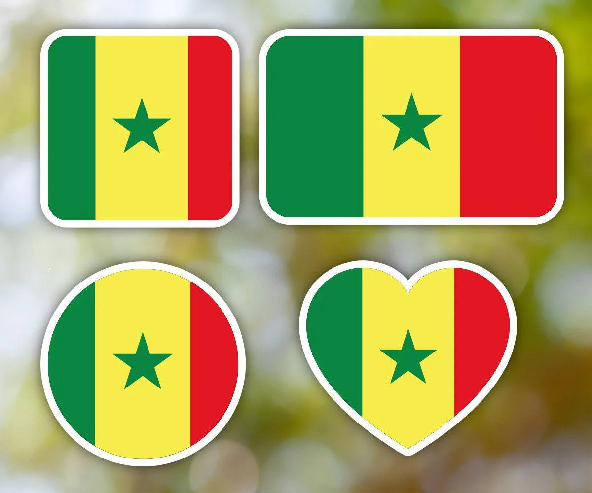 Senegal Geometric Sticker