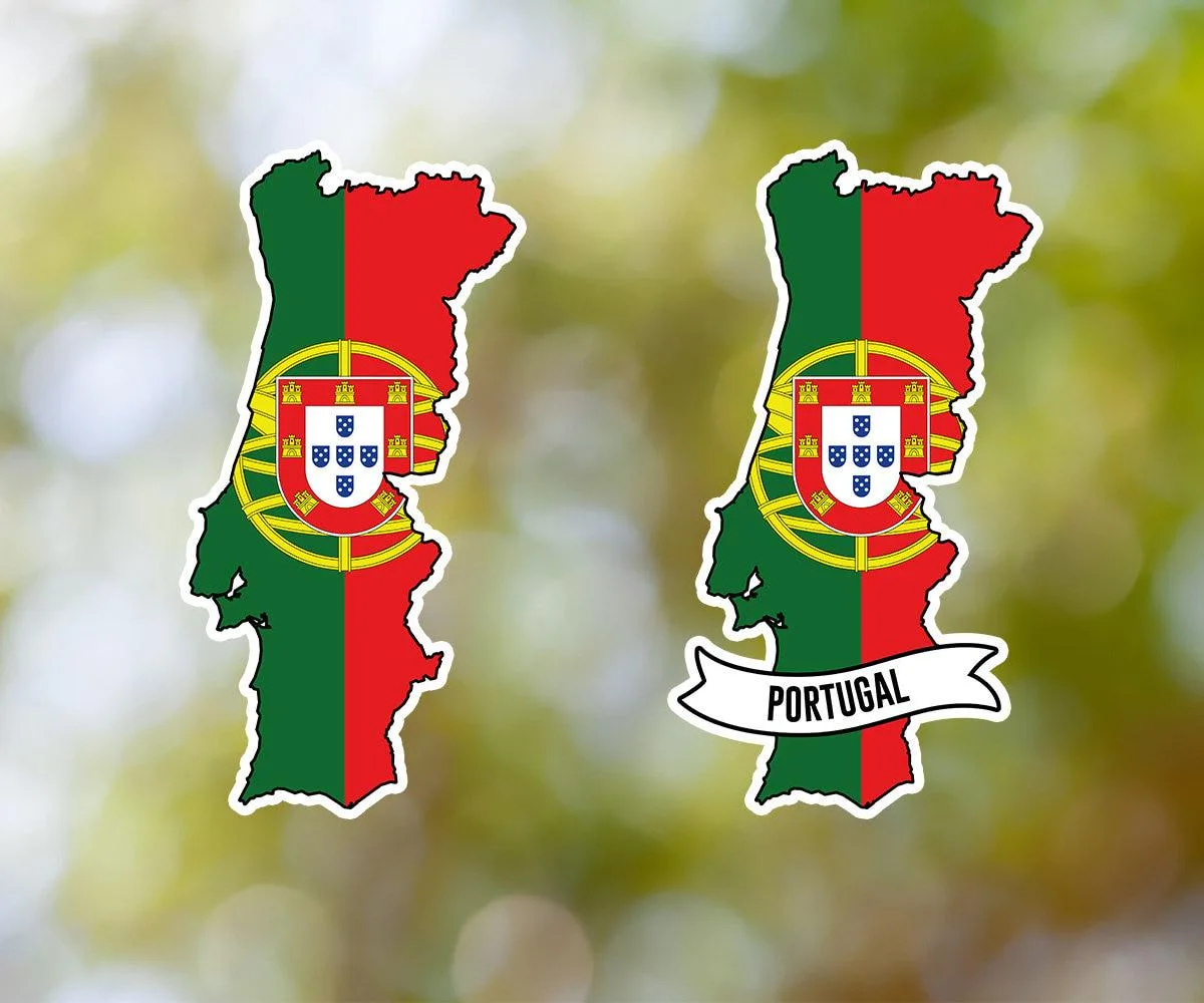 Portugal Country Shaped Sticker