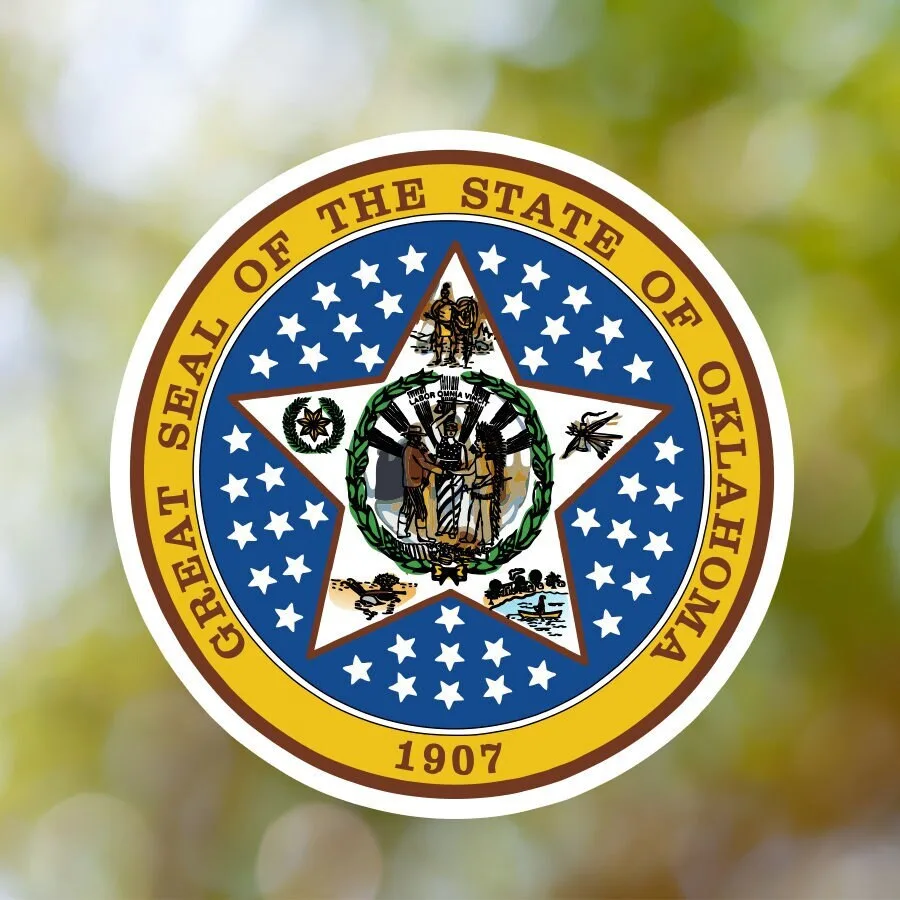 Oklahoma State Seal Sticker