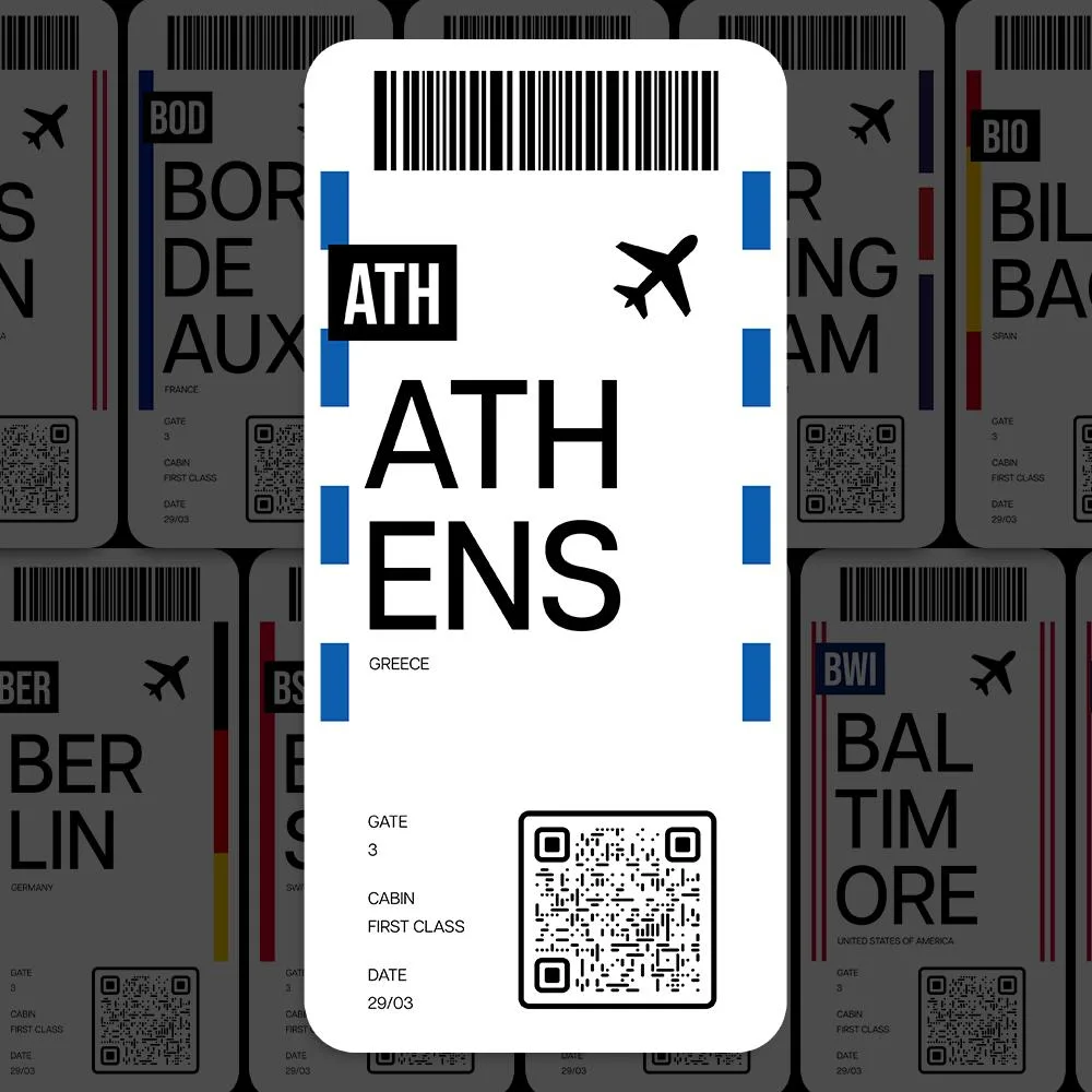 ATH Athens Airport Sticker