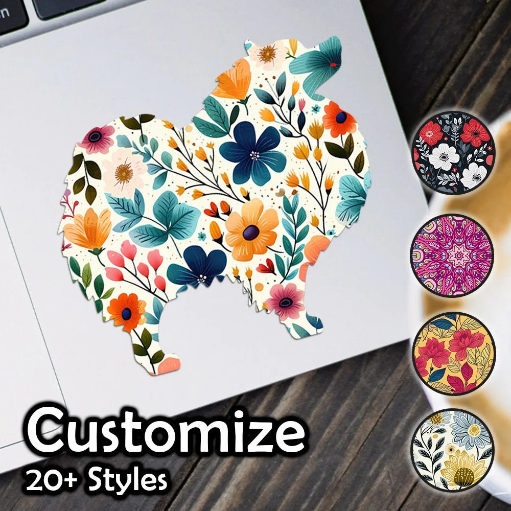 Keeshond Patterned Sticker