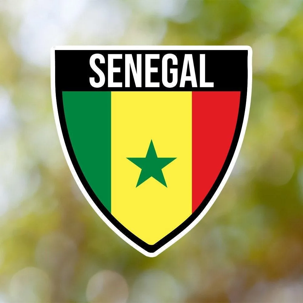 Senegal Shield Sticker