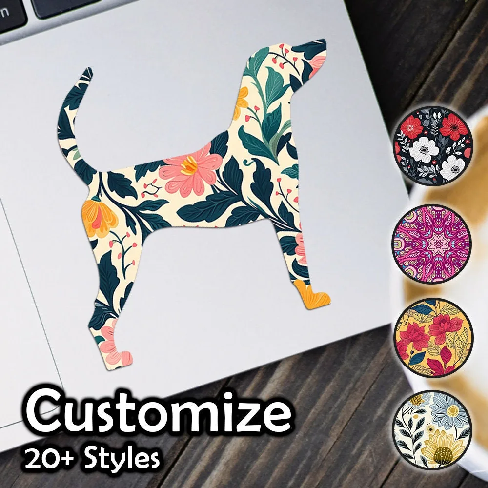 English Foxhound Patterned Sticker