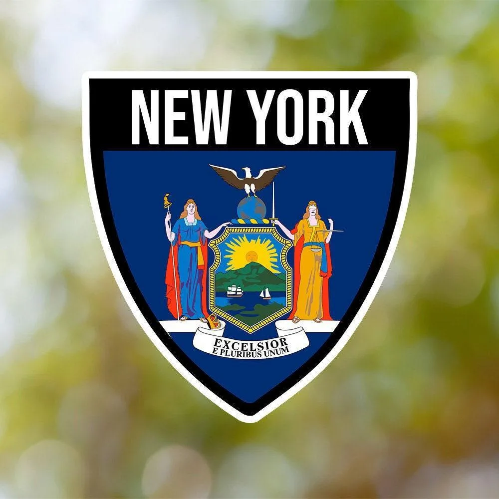 New York Shield Sticker