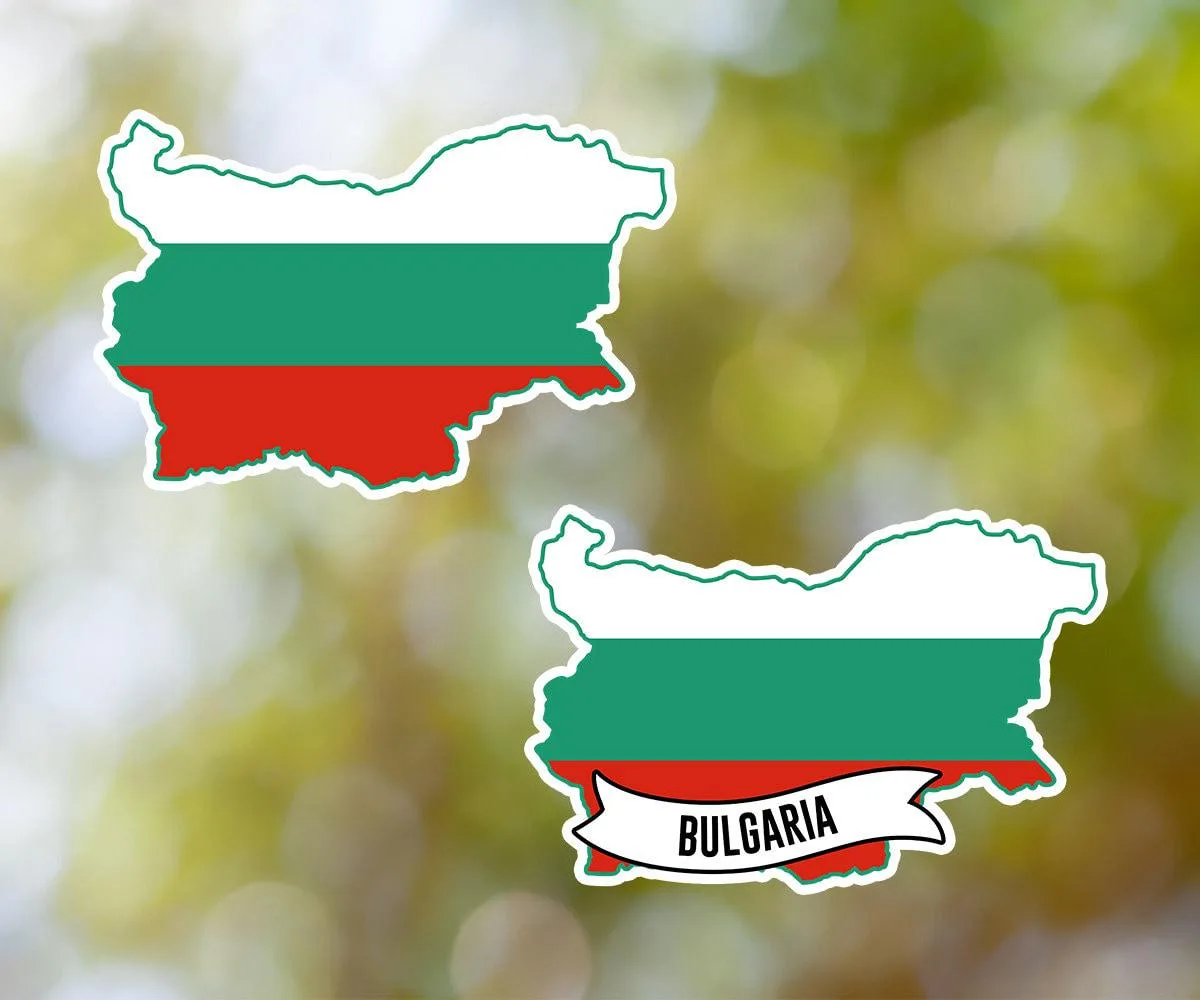 Bulgaria Country Shaped Sticker