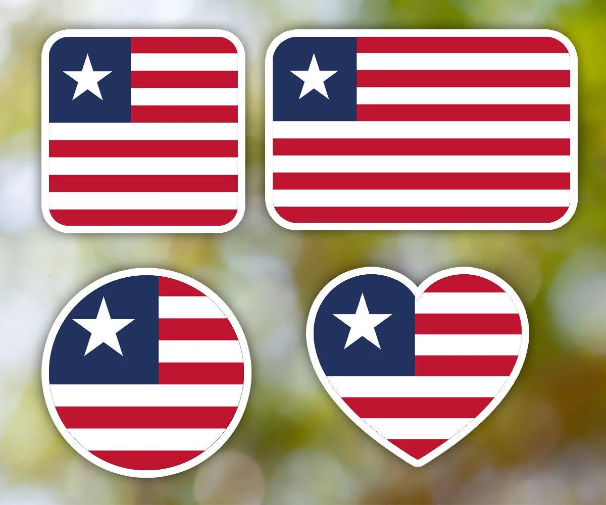 Liberia Geometric Sticker