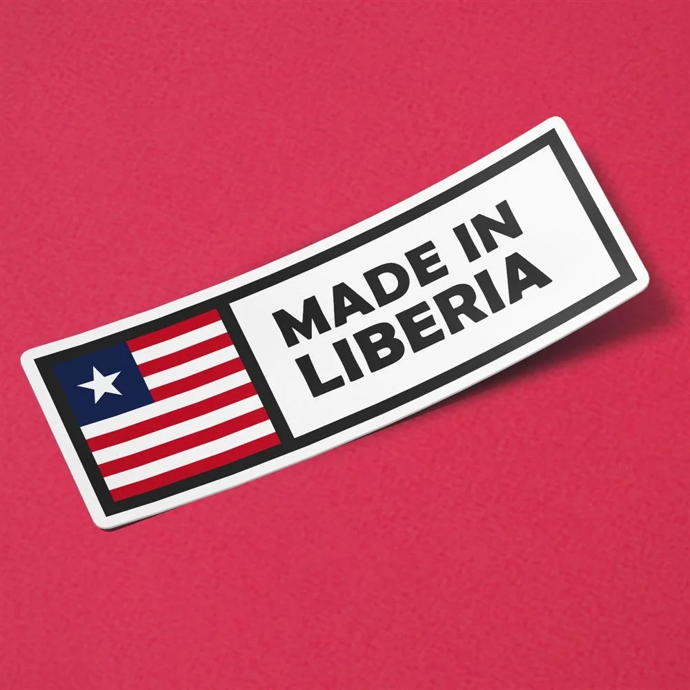 Liberia Sticker Made in Lesotho