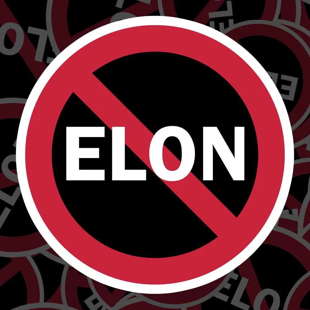 Anti Elon Sticker
