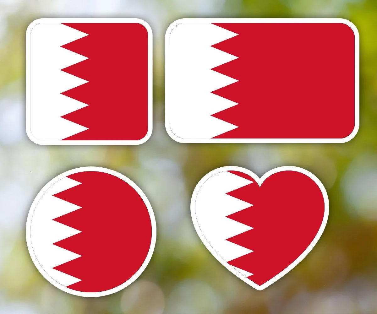 Bahrain Geometric Sticker
