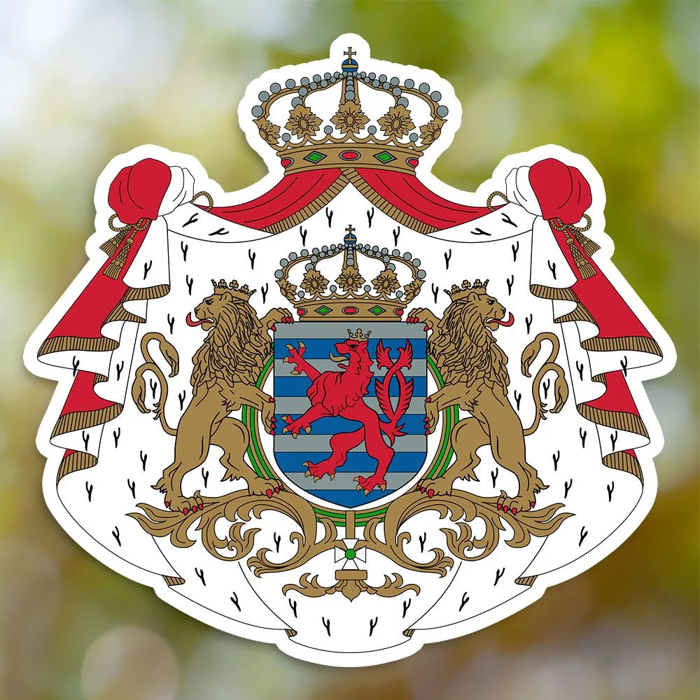 Luxembourg Coat of Arms Sticker