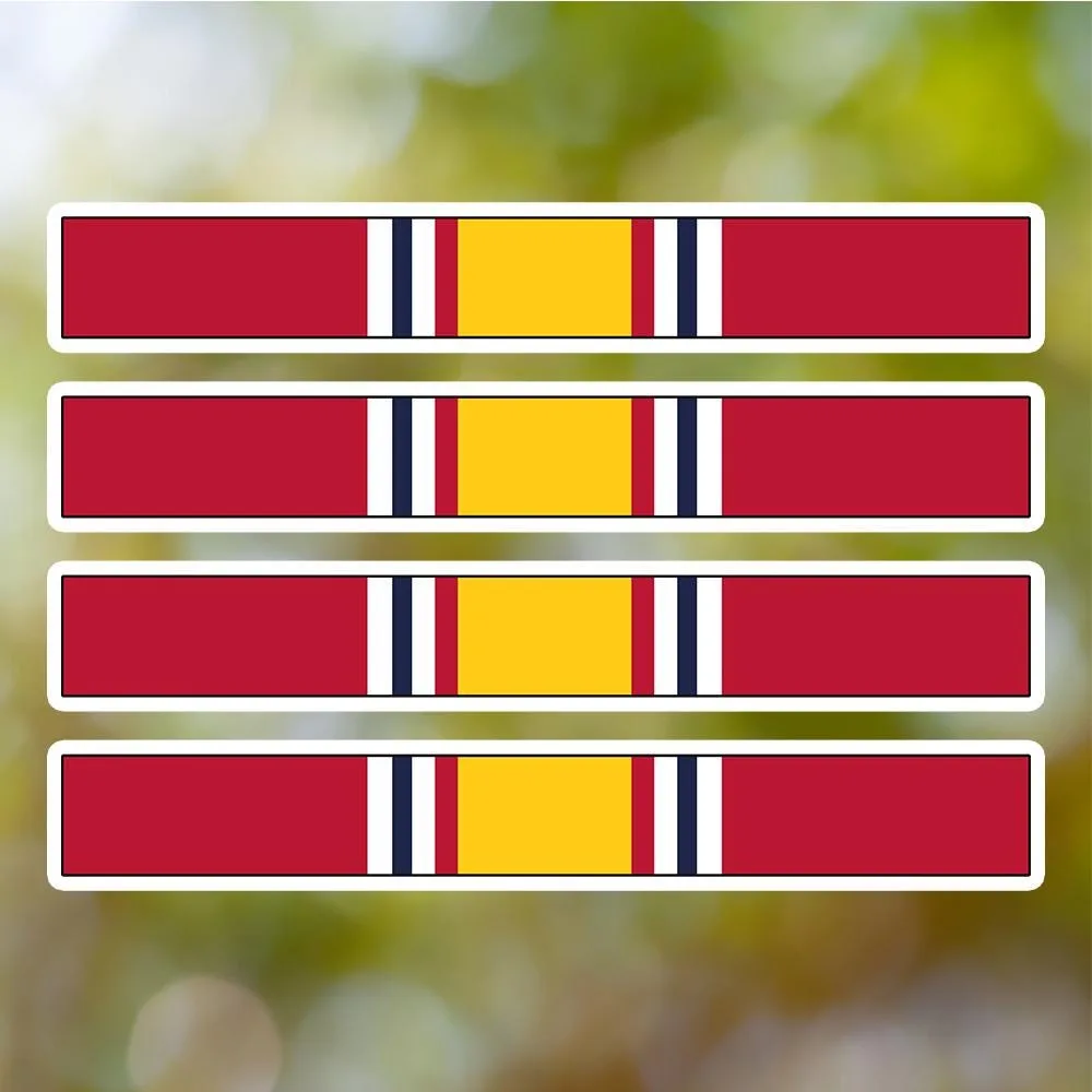 National Defense Service Medal Ribbon Stickers (4-Pack)
