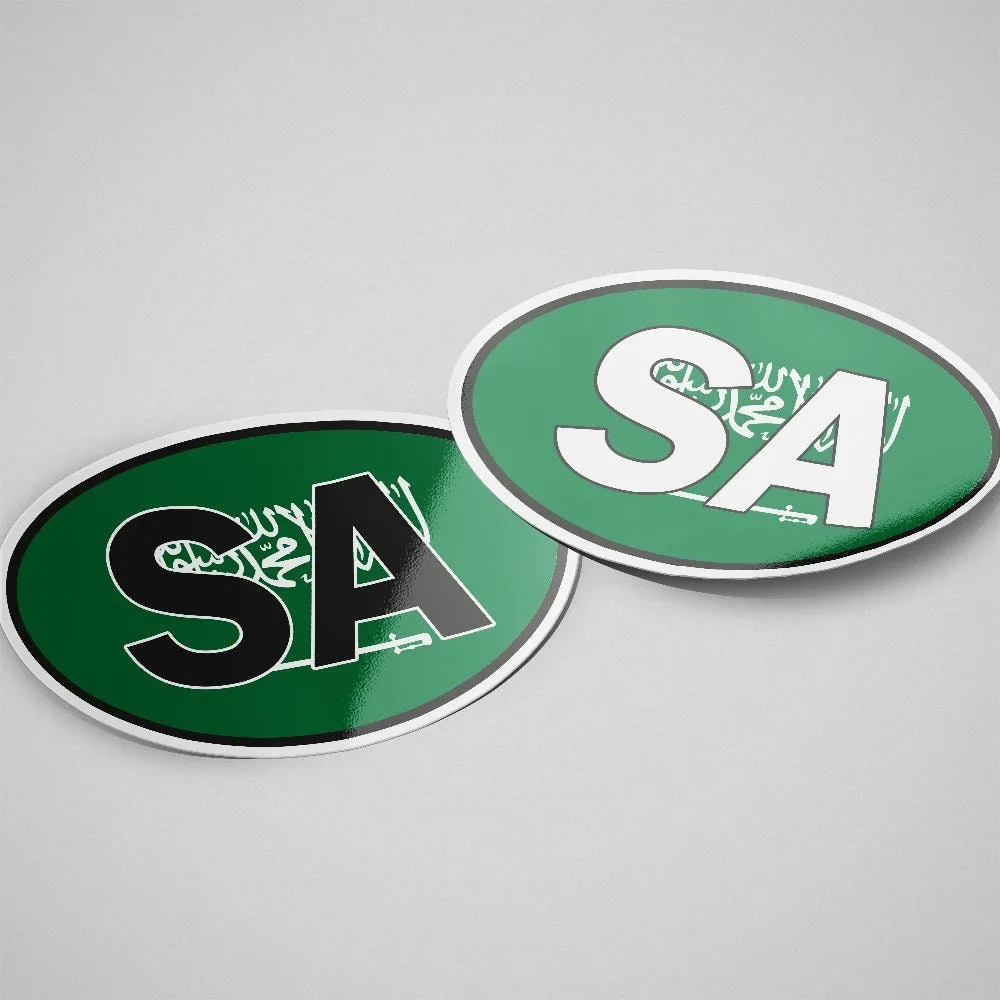 Saudi Arabia Sticker Oval Flag