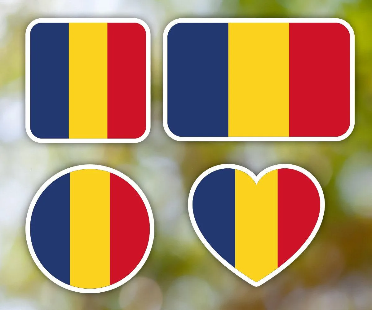 Romania Geometric Sticker