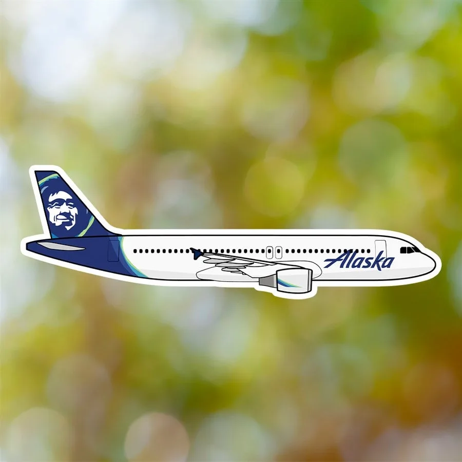 Airbus A320 Alaska Airlines Sticker