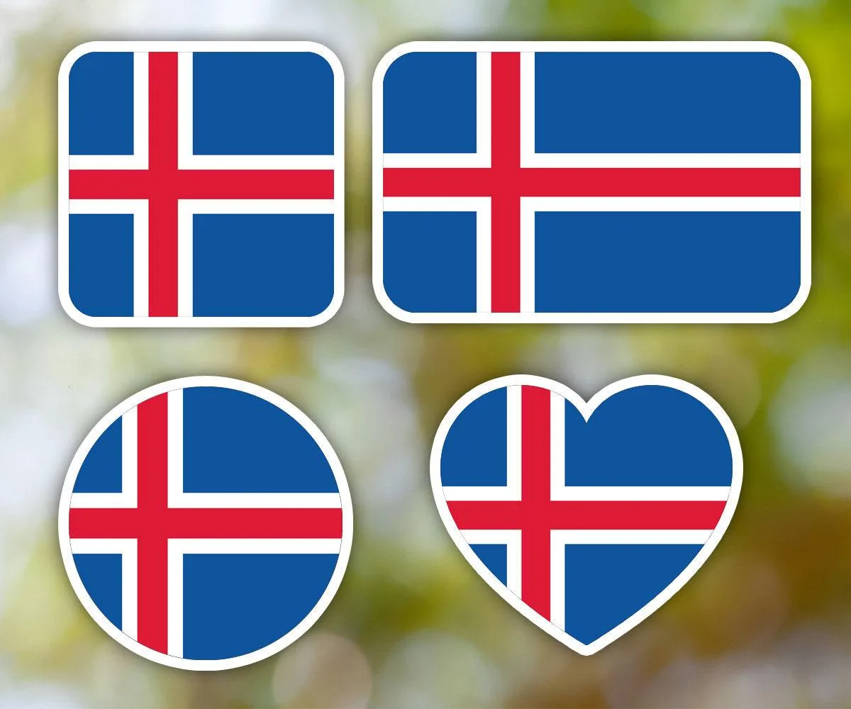 Iceland Geometric Sticker