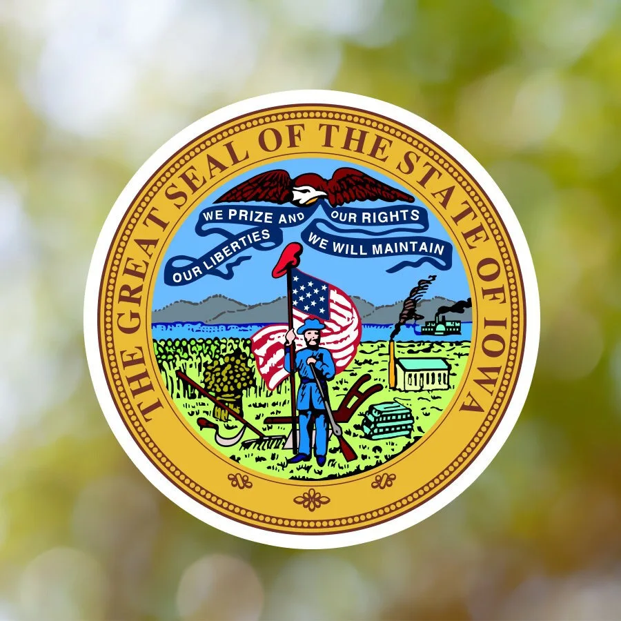 Iowa State Seal Sticker