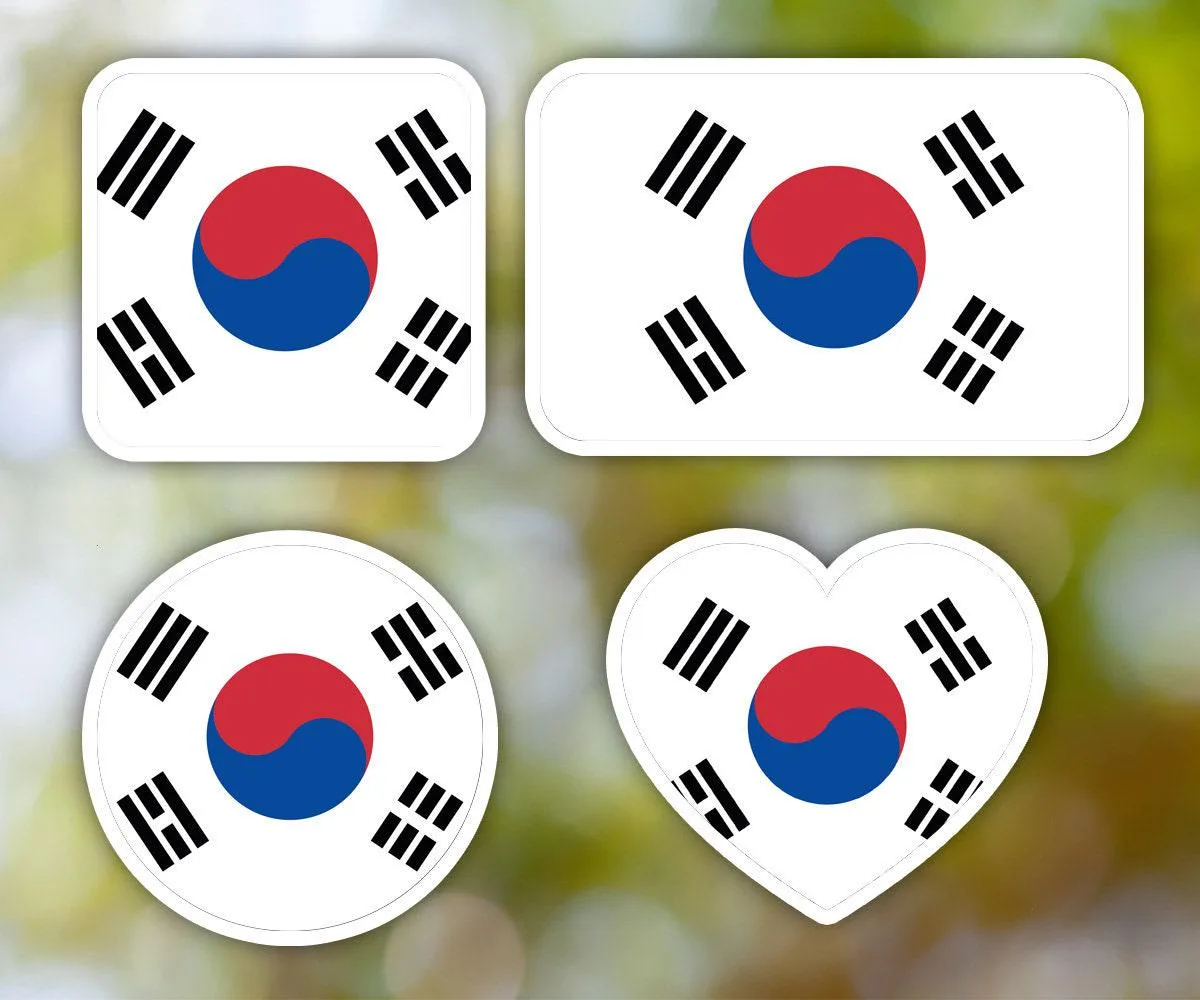 South Korea Geometric Sticker