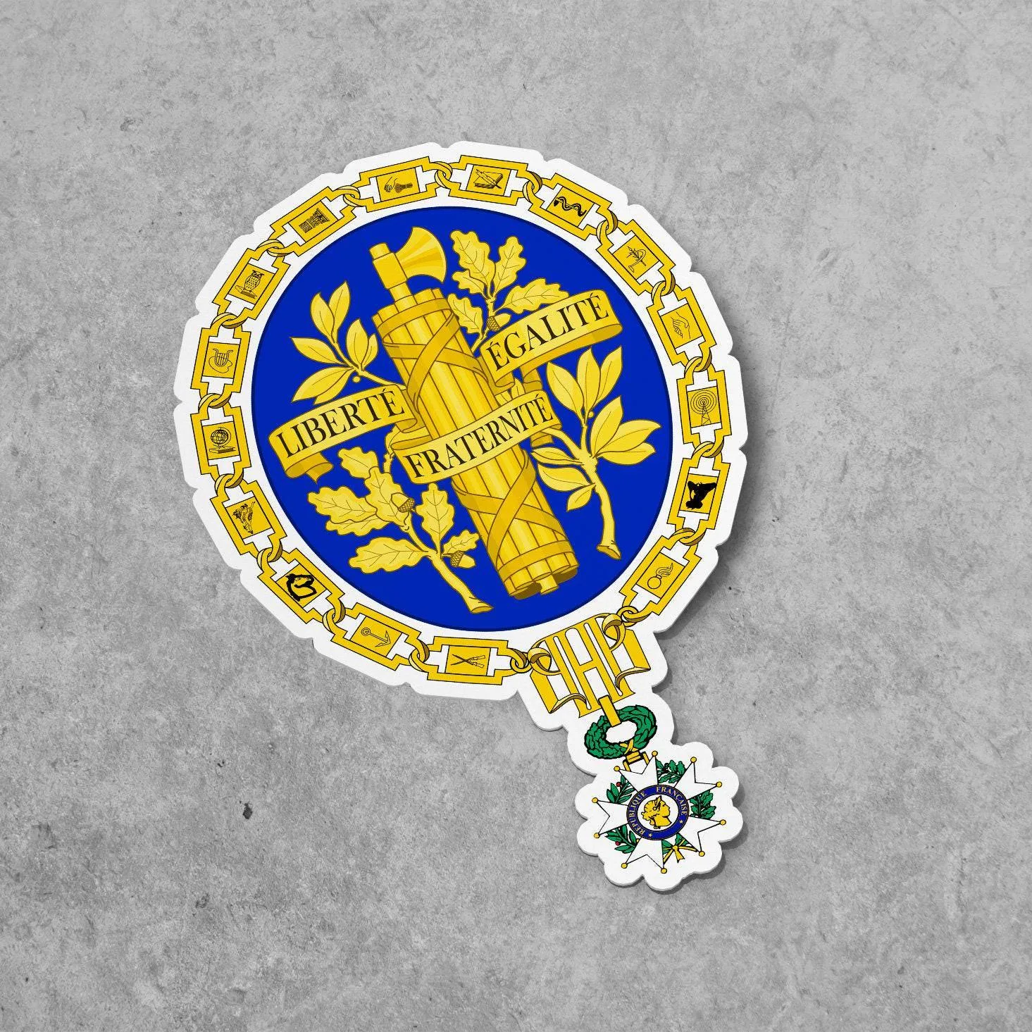France Coat Of Arms Sticker