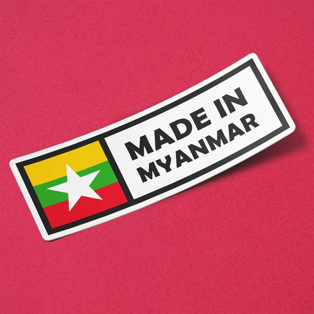 Made in Myanmar Sticker