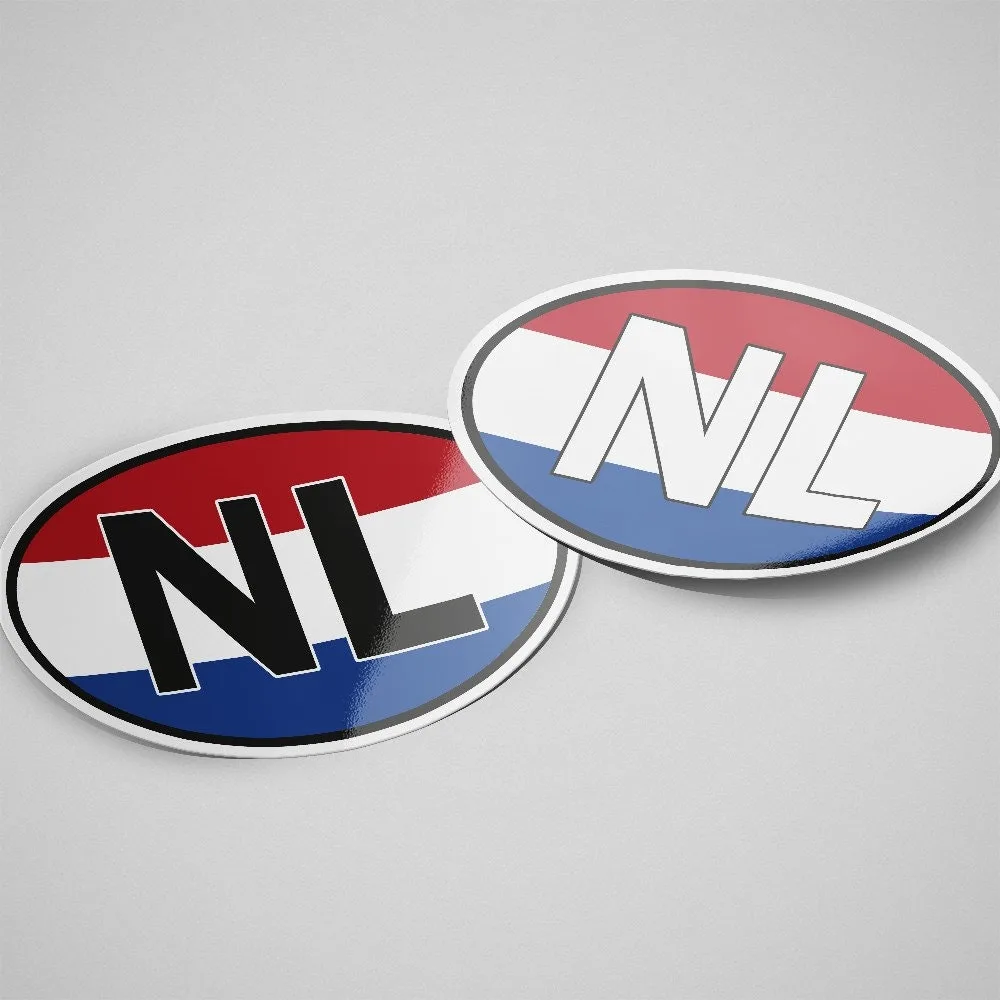 Netherlands Sticker Oval Flag