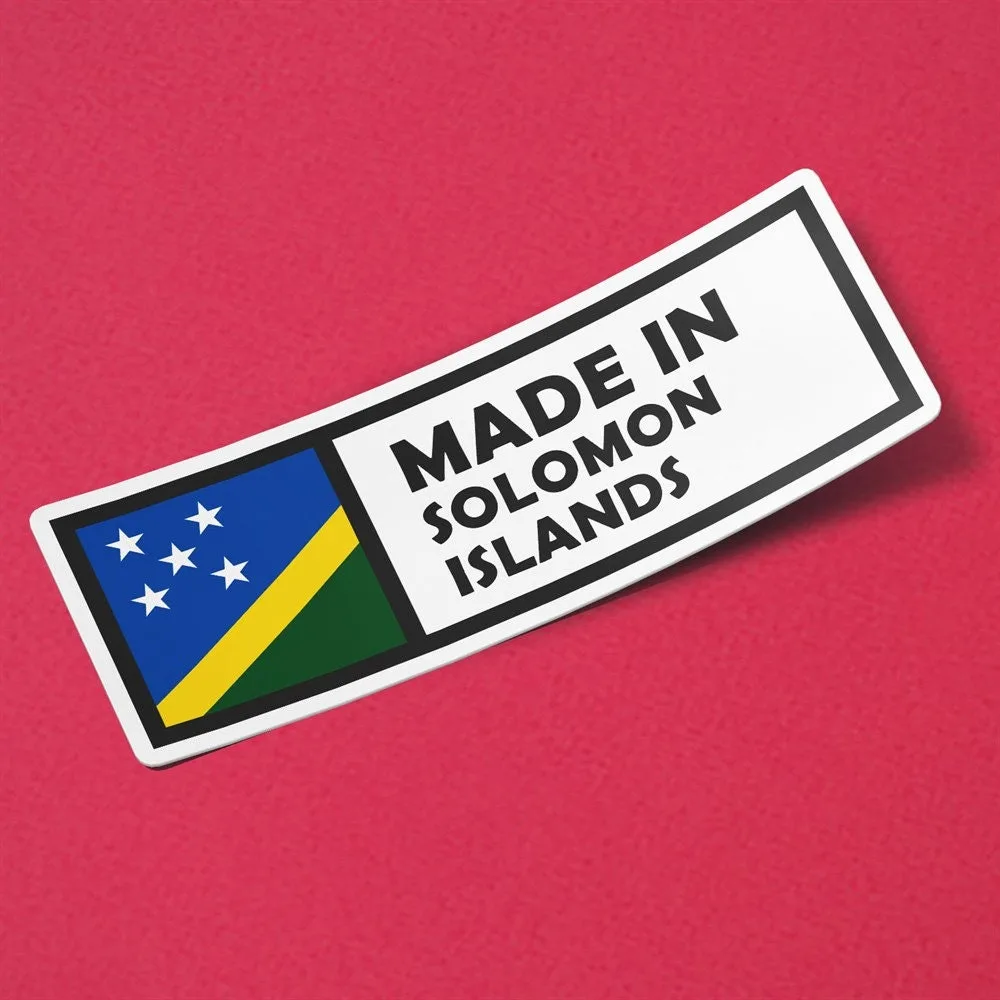 Made in Solomon Islands Sticker