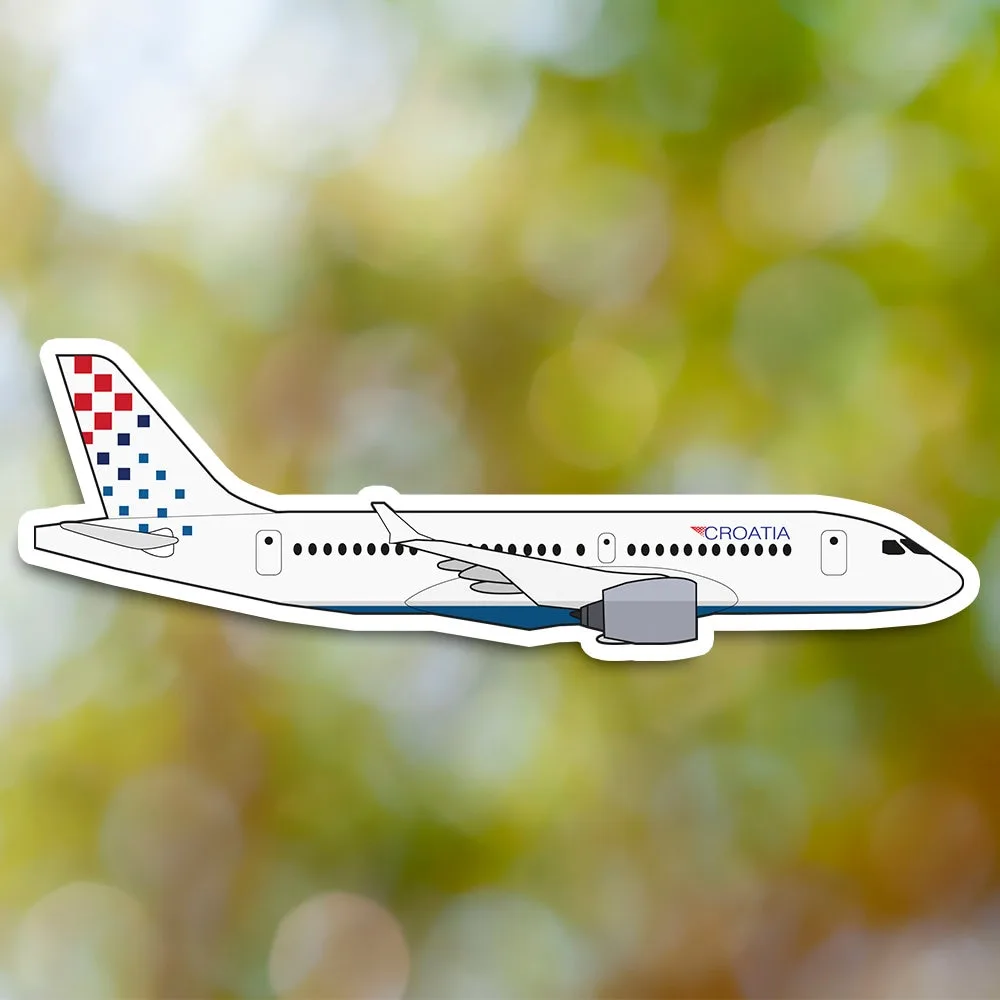 Airbus A220 Croatia Airlines Sticker