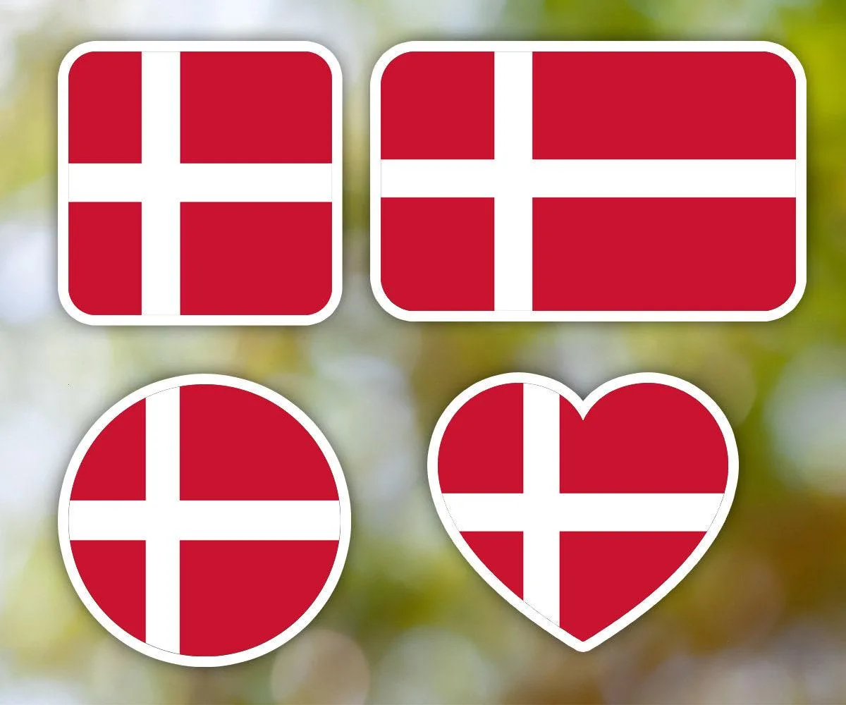 Denmark Geometric Sticker