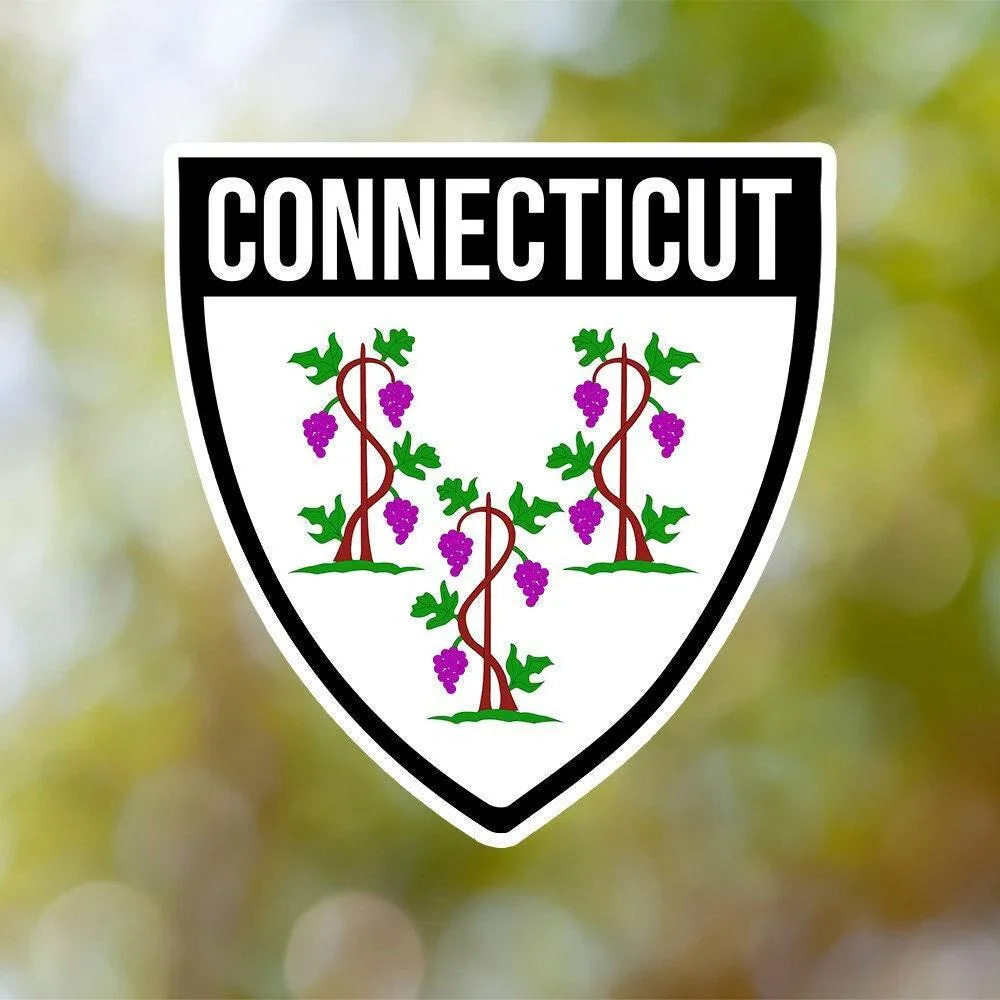 Connecticut Shield Sticker