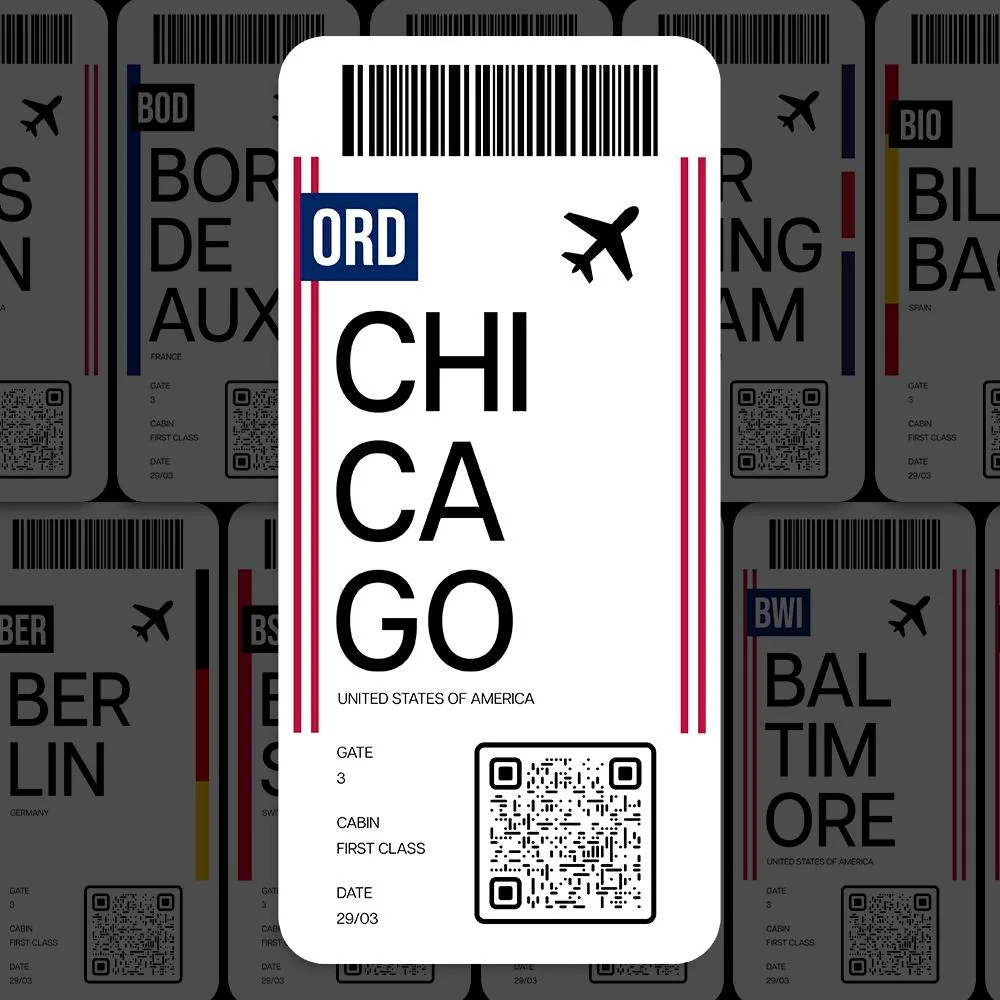 ORD Chicago Airport Sticker
