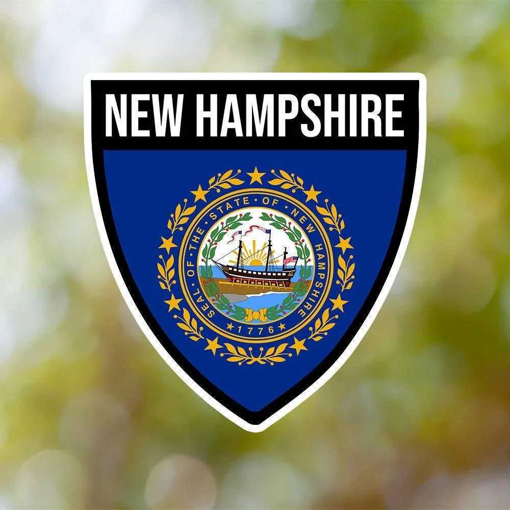New Hampshire Shield Sticker