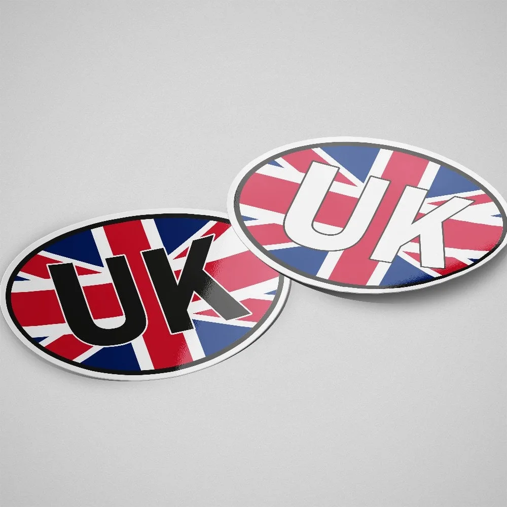 United Kingdom Sticker Oval Flag