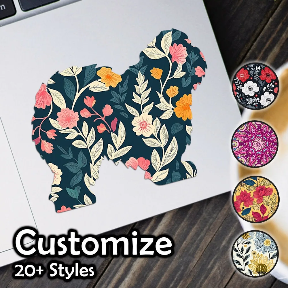 Old English Sheepdog Patterned Sticker