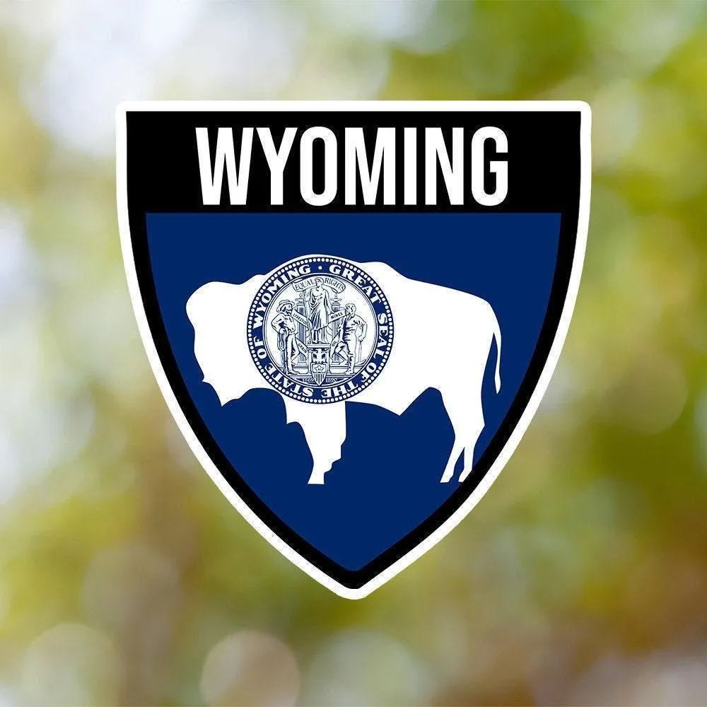 Wyoming Shield Sticker