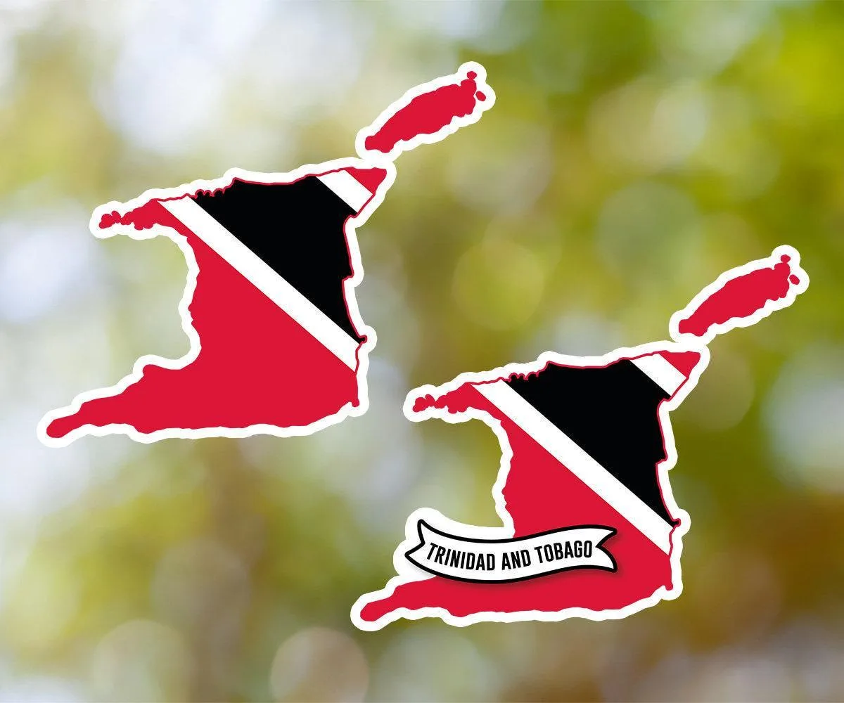 Trinidad And Tobago Country Shaped Sticker