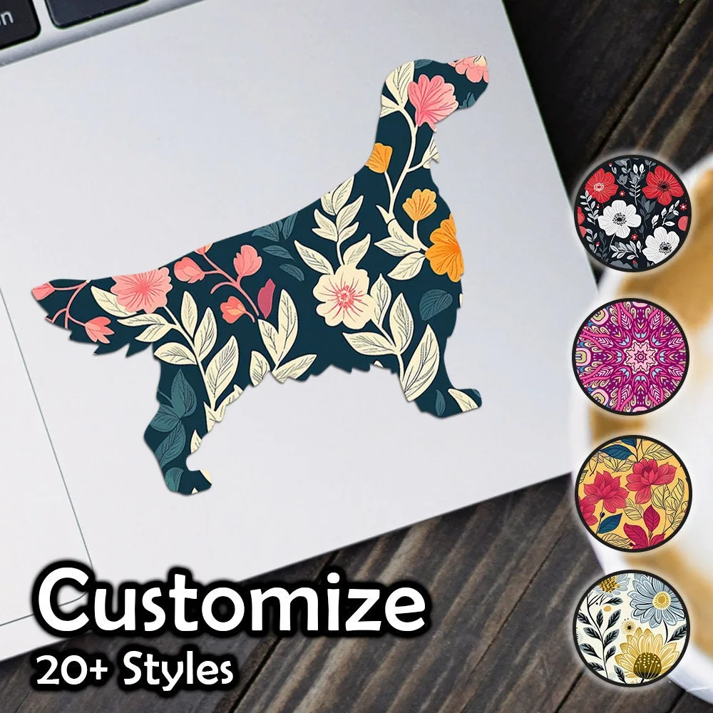 English Setter Patterned Sticker
