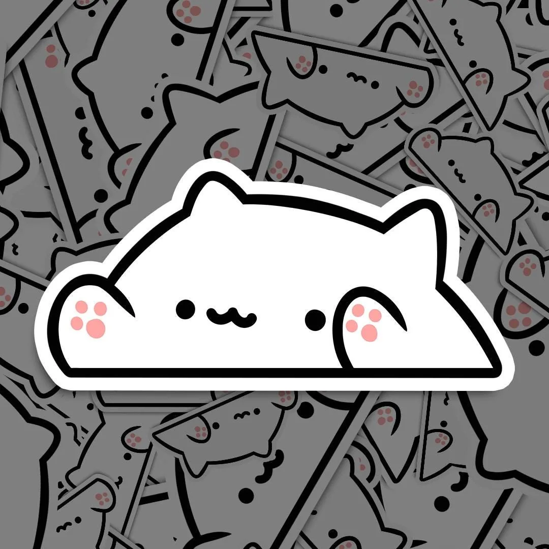 Bongo Cat Meme Sticker
