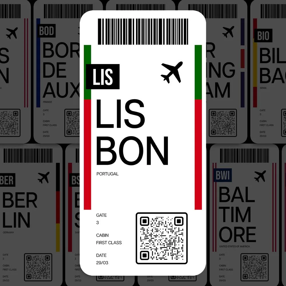 LIS Lisbon Airport Sticker