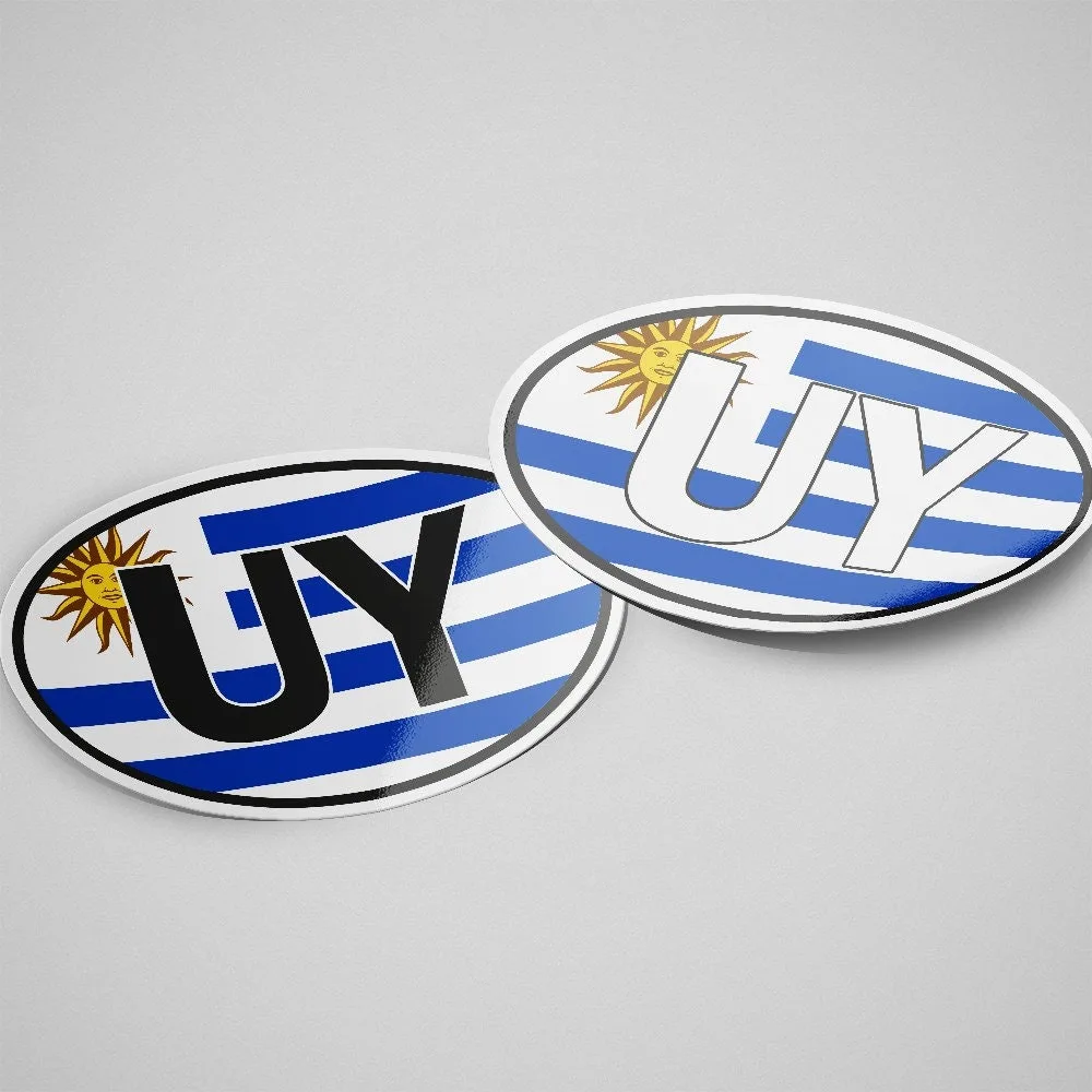 Uruguay Sticker Oval Flag