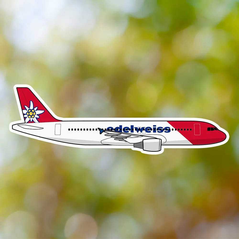 Airbus A320 Edelweiss Air Sticker