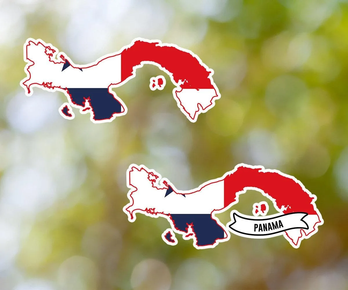 Panama Country Shaped Sticker
