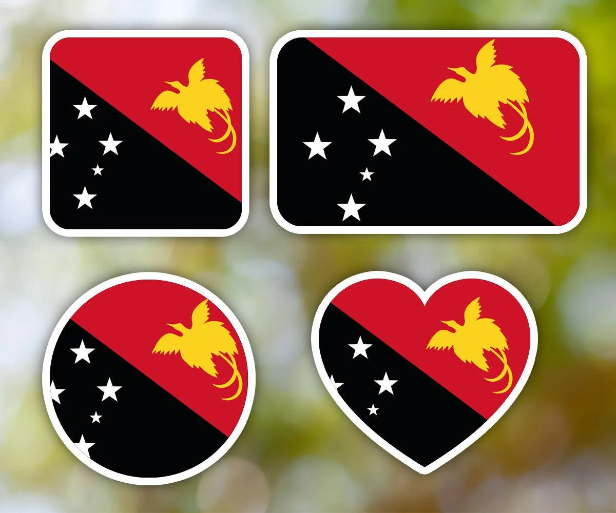 Papua New Guinea Geometric Sticker