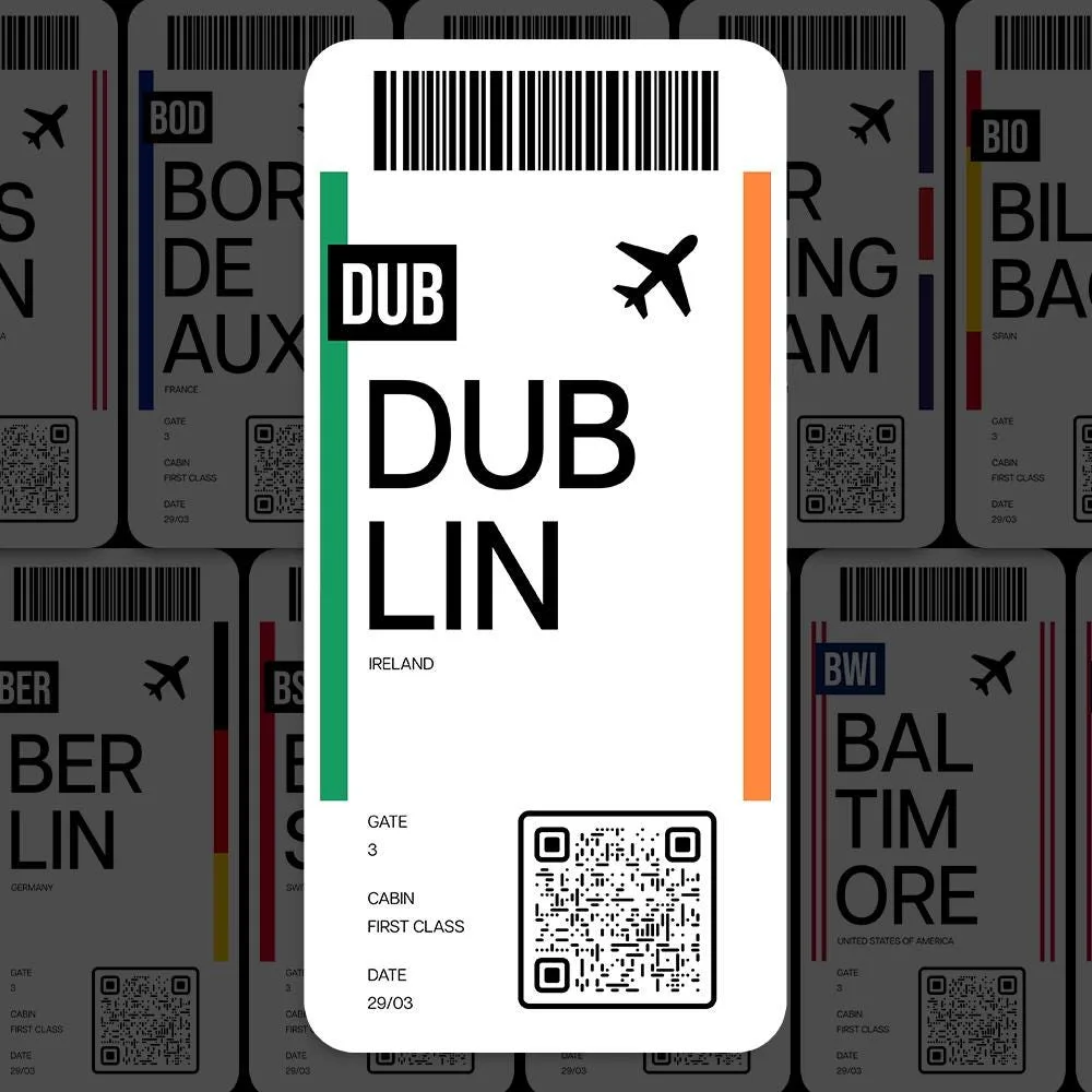 DUB Dublin Airport Sticker